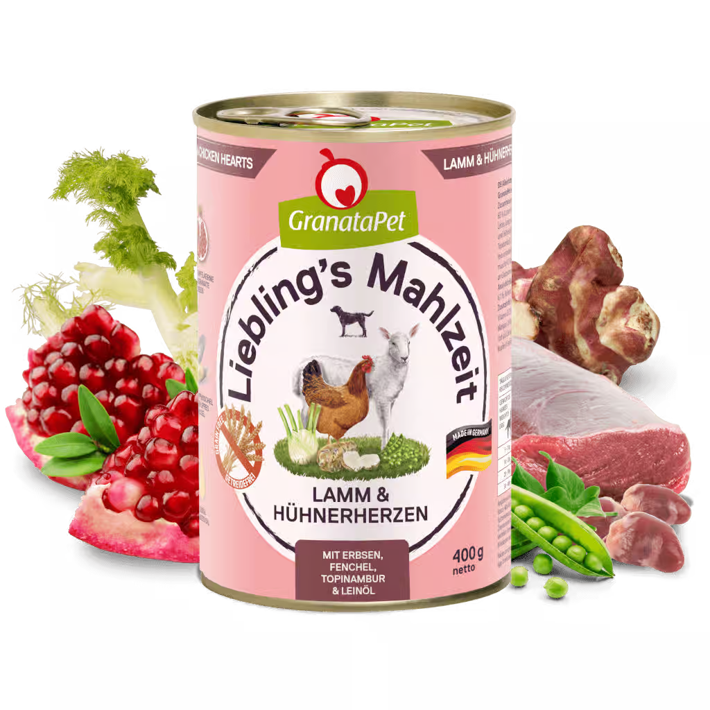 Liebling's Mahlzeit Dog Wet Food - Lamb & Chicken Hearts